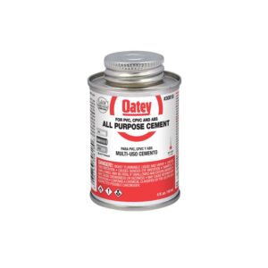 Oatey 4 oz universeel ABS, PVC en CPVC doorzichtig cement