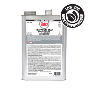 Oatey Gallon Op zwaar werk berekende Grijze PVC Cement