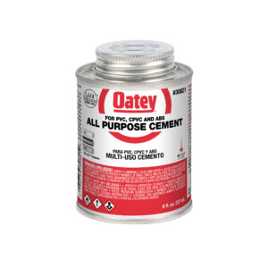 Oatey 8oz universeel ABS, PVC en CPVC doorzichtig cement