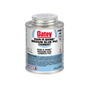 Oatey 8oz Rain-R-Shine PVC-cement medium blauw