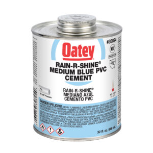 Oatey Rain-R-Shine PVC-cement medium blauw