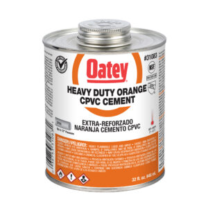 Oatey oranje cement voor zwaar gebruik