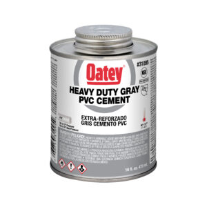 Oatey 16oz grijs PVC cement voor zwaar gebruik