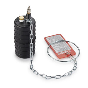 Cherne 2-1/2 in. Doorstroomplug, 1/8 in. Bypass