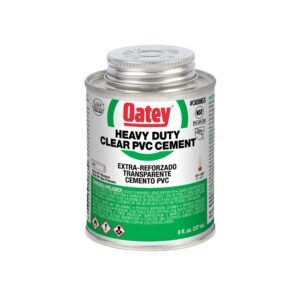 Oatey 8oz Op zwaar werk berekende Heldere PVC Cement